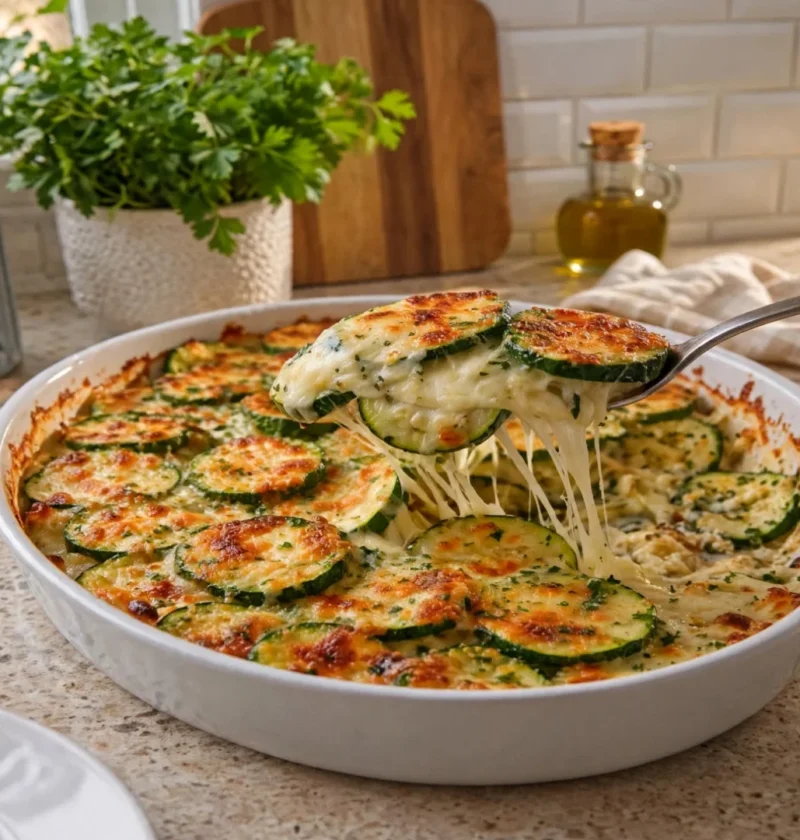 Baked Zucchini and Cheese