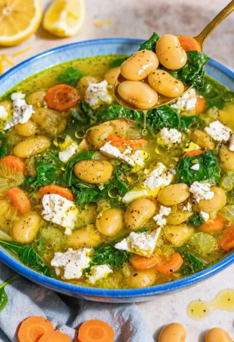 Lemon Butter Bean Soup