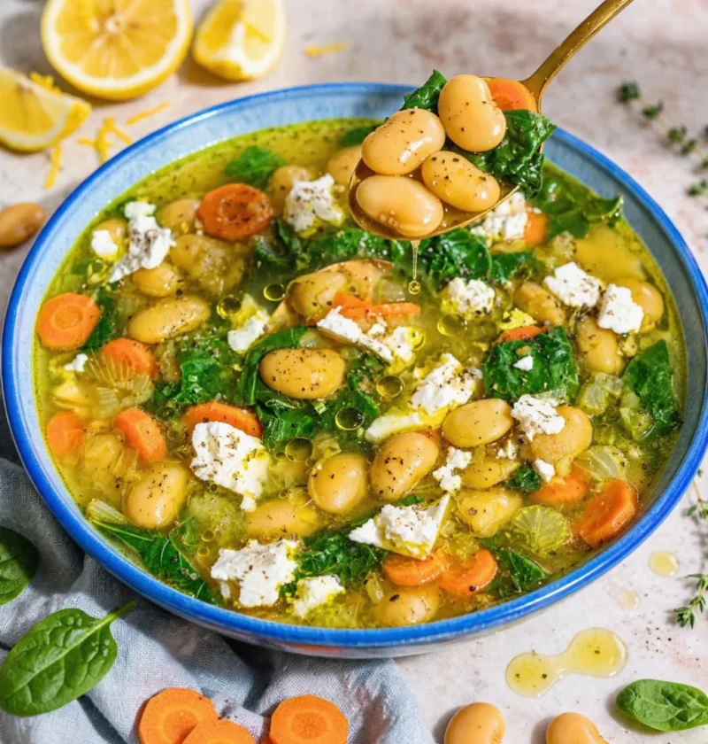 Lemon Butter Bean Soup
