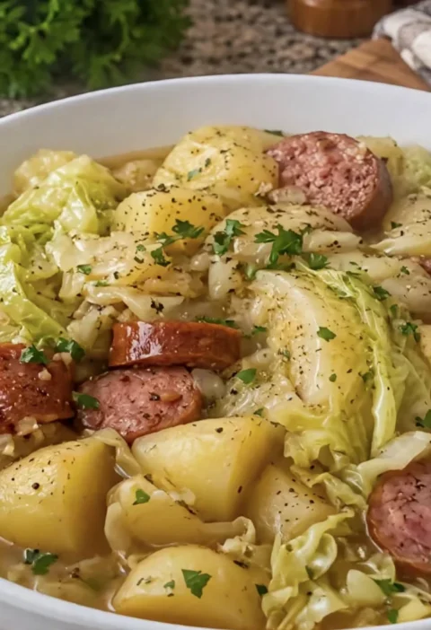 4 ingredient crockpot cabbage and potatoes
