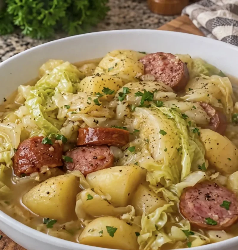 4 ingredient crockpot cabbage and potatoes