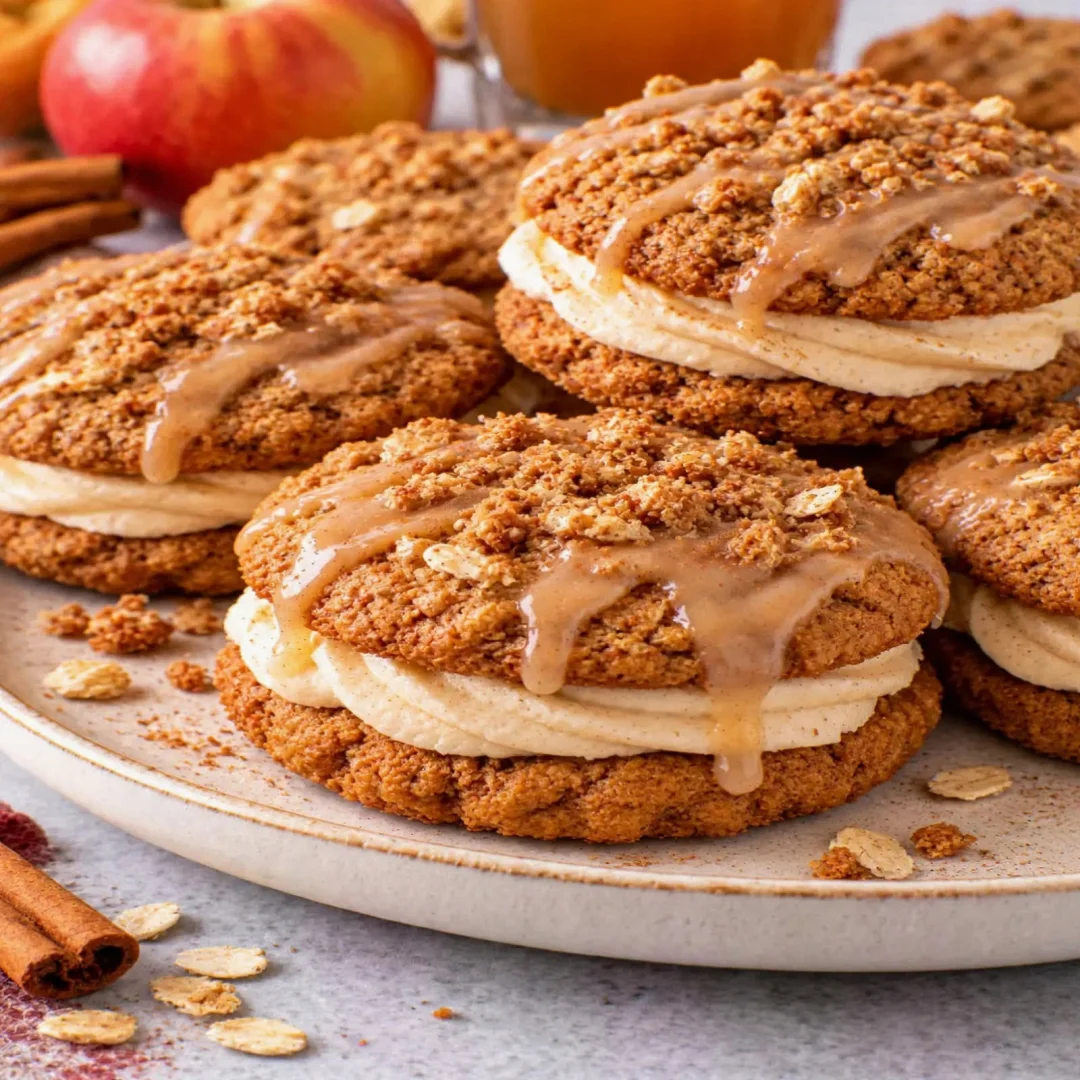 Brown Butter Apple Cider Oatmeal Pies