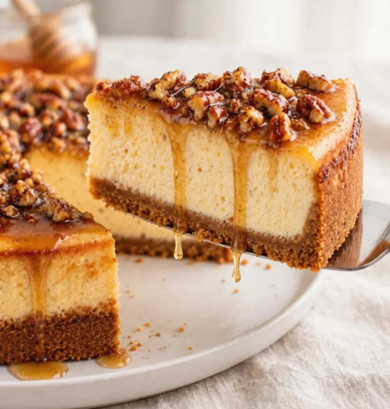 Brown Butter Honey Cheesecake