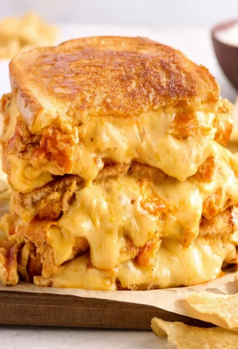 Buffalo Chicken Grilled Cheese