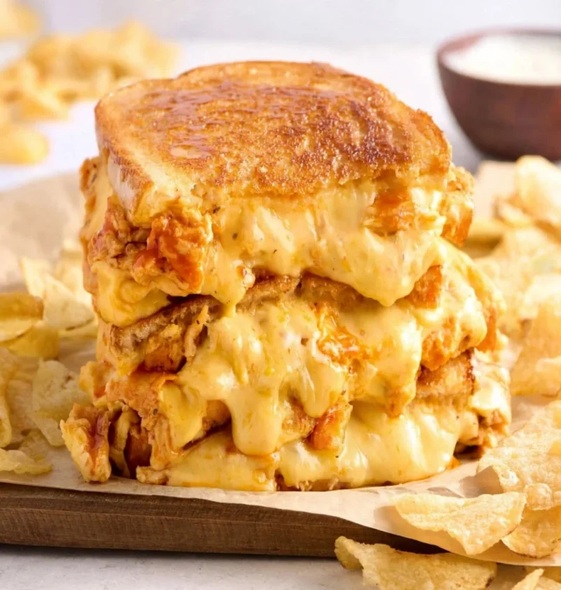 Buffalo Chicken Grilled Cheese