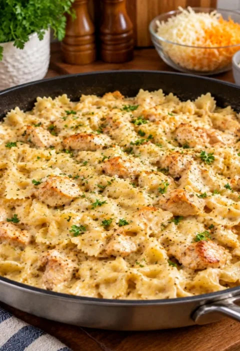 Cheesy Ranch Chicken Bowties