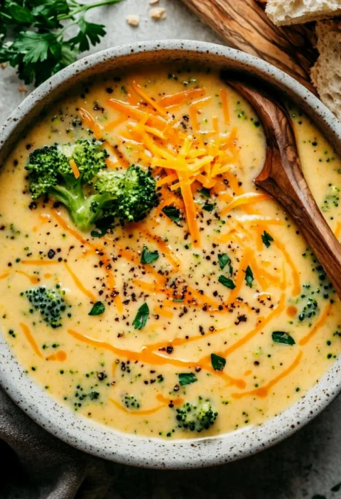 Creamy Broccoli Cheddar Soup