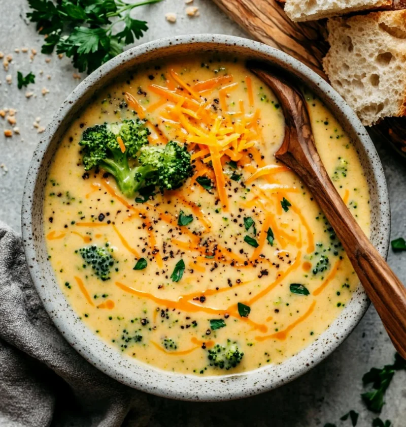 Creamy Broccoli Cheddar Soup
