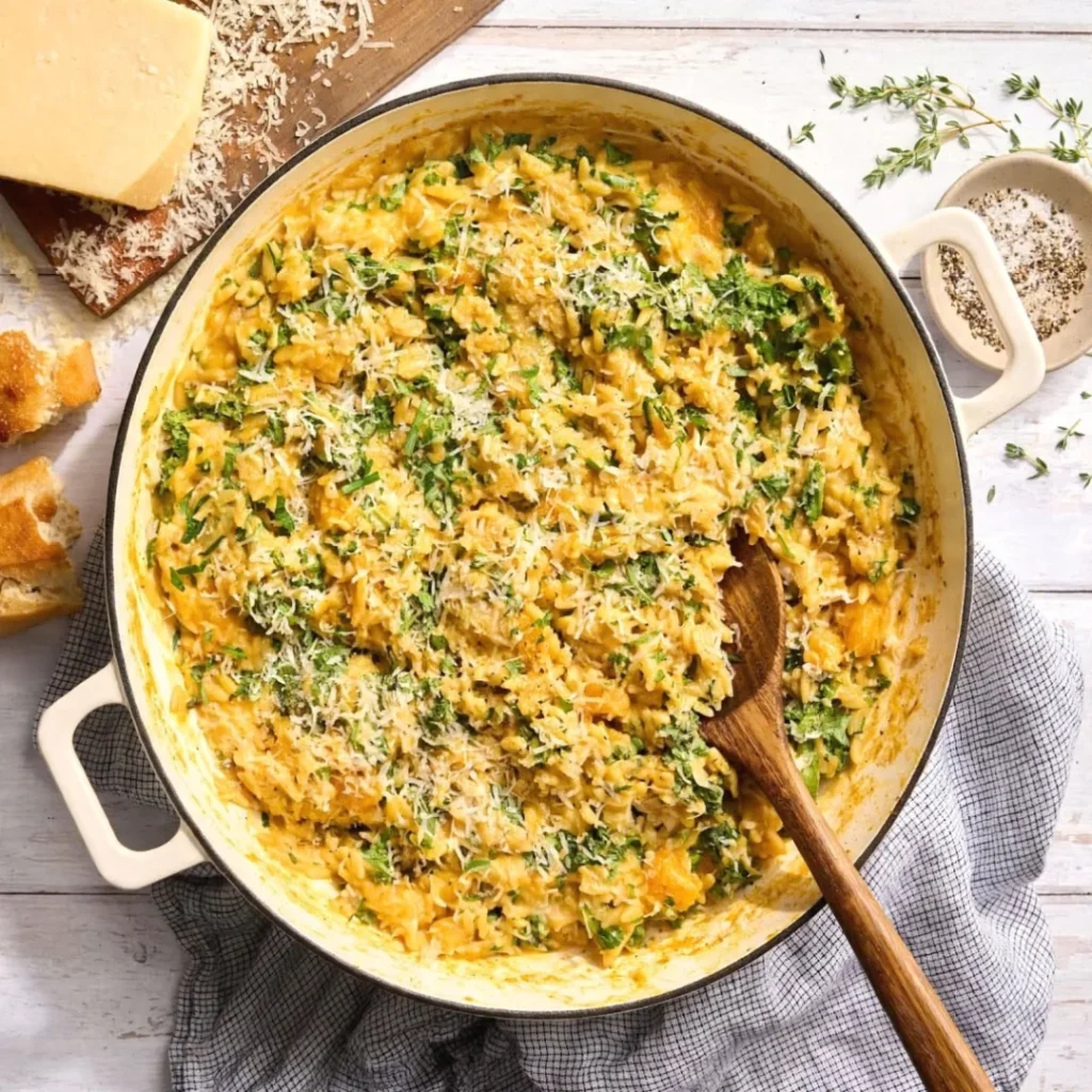Creamy Butternut Squash Orzo