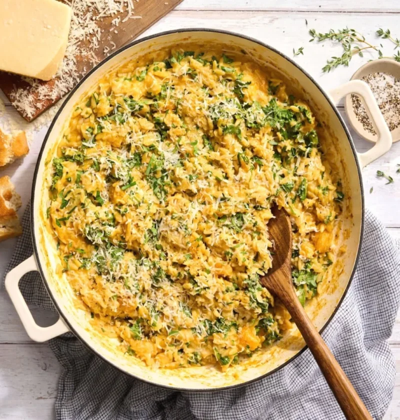 Creamy Butternut Squash Orzo