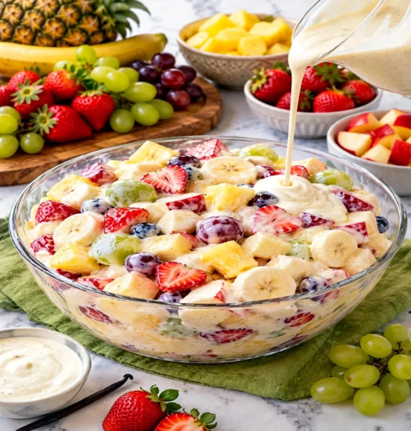 Creamy fruit salad