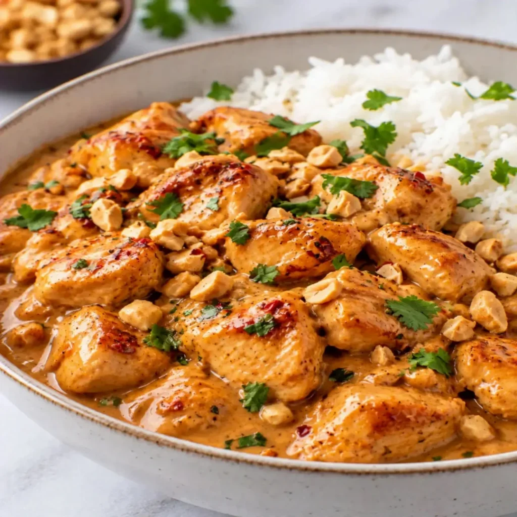 Creamy Peanut Chicken – Savory and Tangy