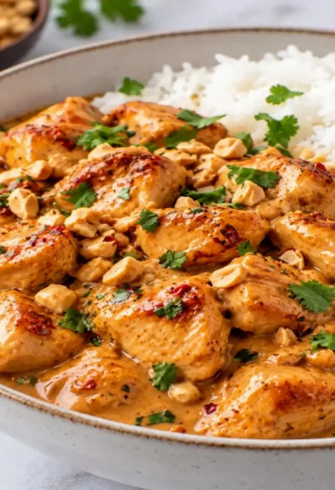Creamy Peanut Chicken