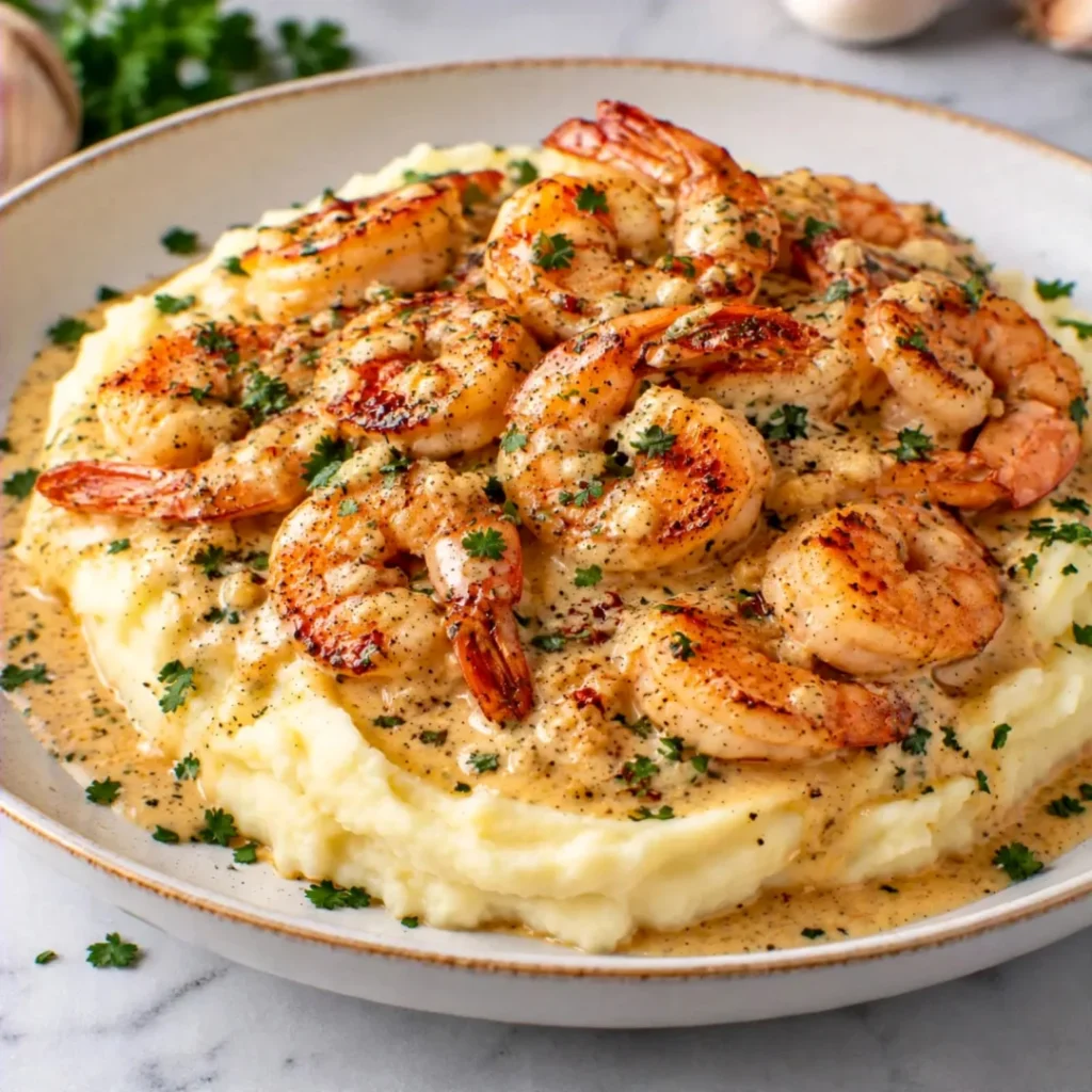 Creamy Shrimp and Mashed Potatoes – Easy and Comfort food
