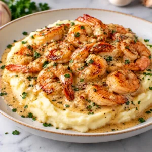 Creamy Shrimp and Mashed Potatoes – Easy and Comfort food