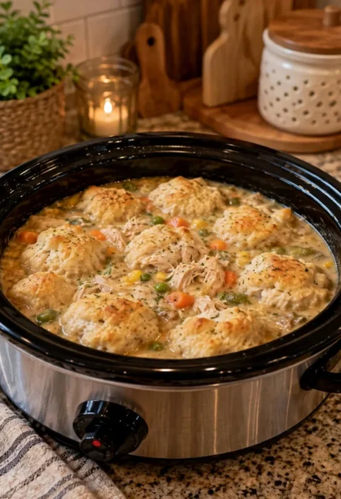 Crockpot Chicken and Dumplings