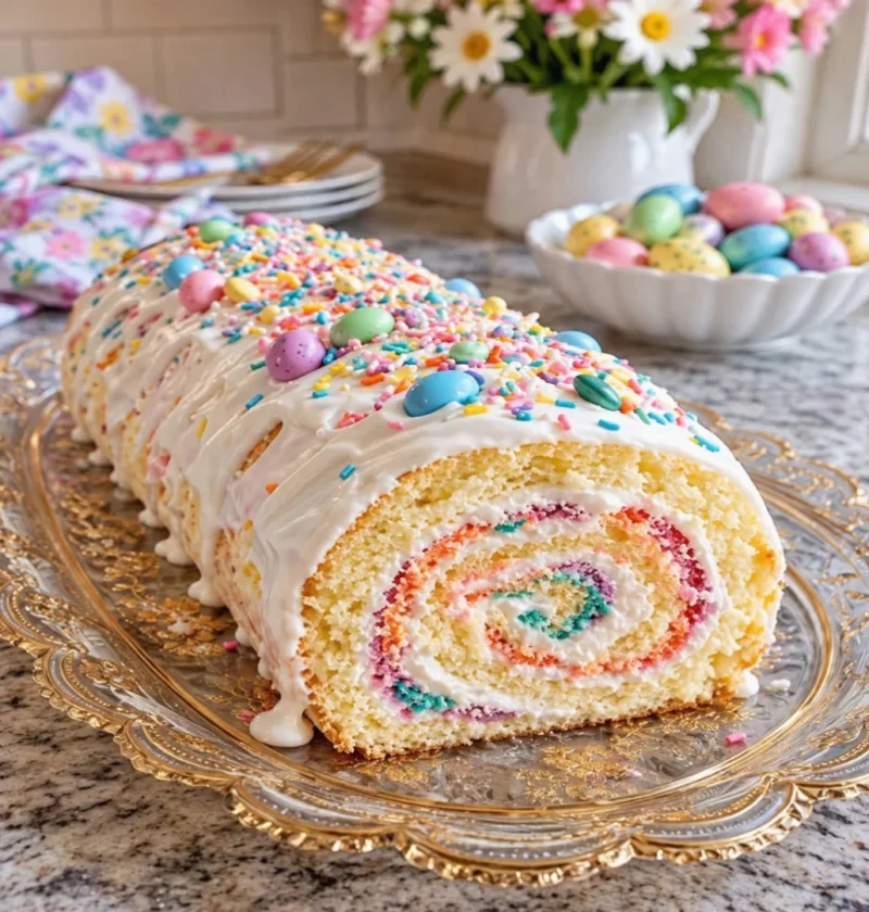 Easter cake roll