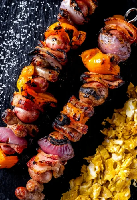 Grilled Breakfast Kabobs