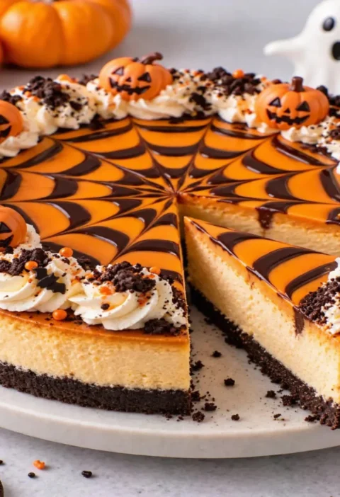 Halloween cheesecake