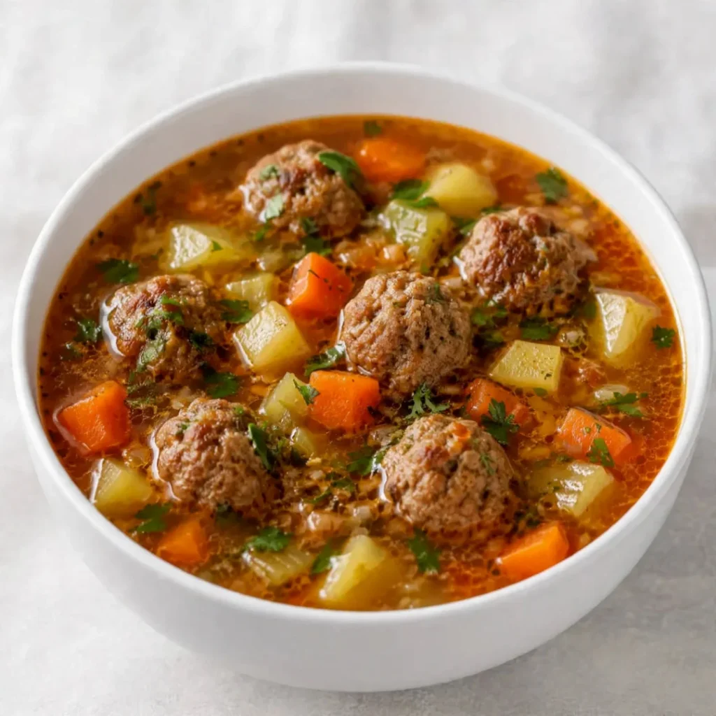 Meatball Soup – Tender and Flavorful