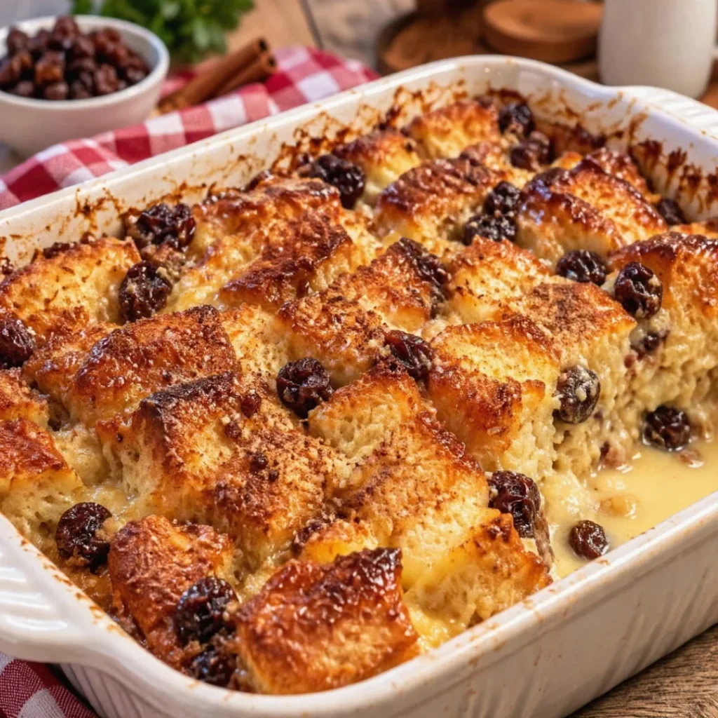 Old-Fashioned Bread Pudding: A Delightful Comfort Dish!