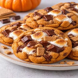 Pumpkin S’mores Cookies – Gooey and Irresistible