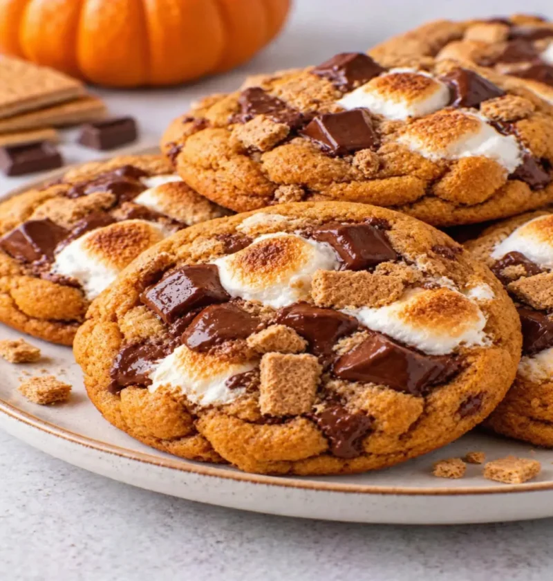 Pumpkin S’mores Cookies