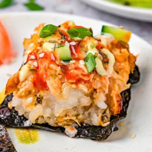Salmon Sushi Bake