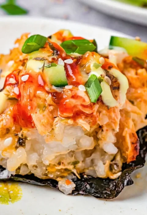 Salmon Sushi Bake
