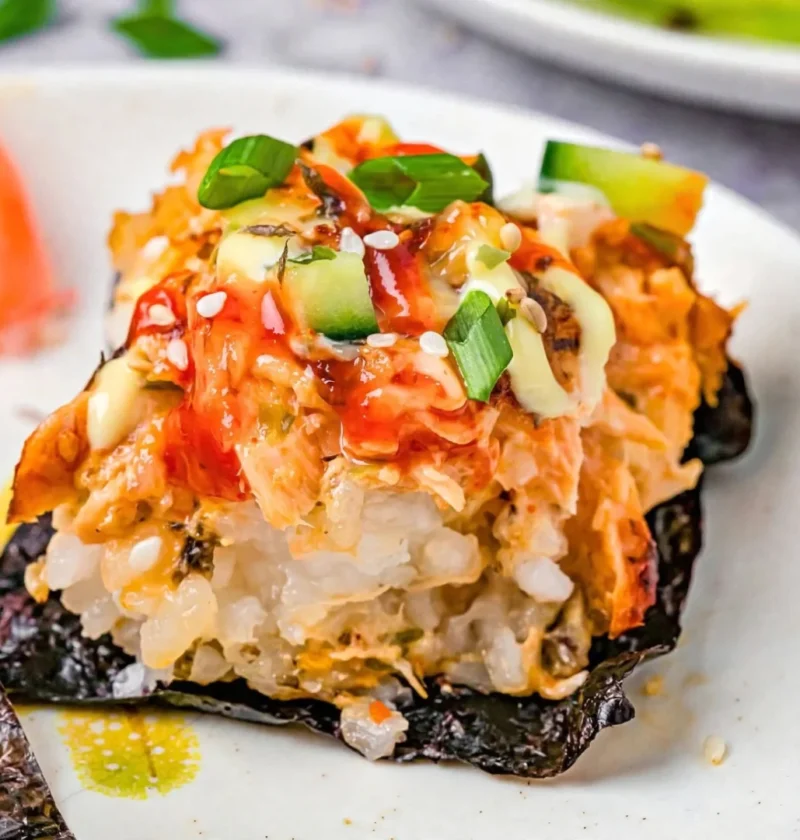 Salmon Sushi Bake