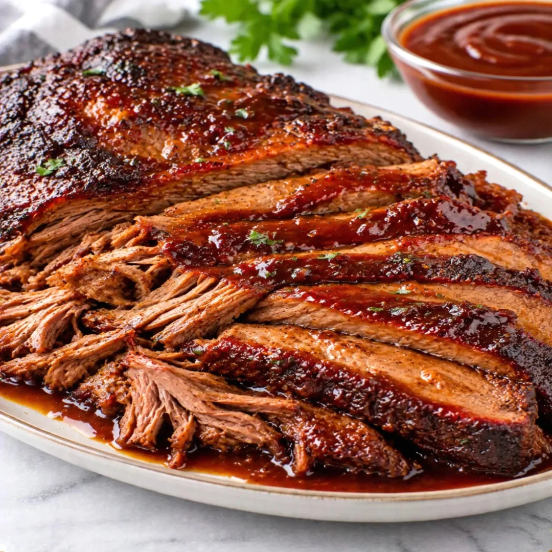 Slow Cooker Beef Brisket with BBQ Sauce