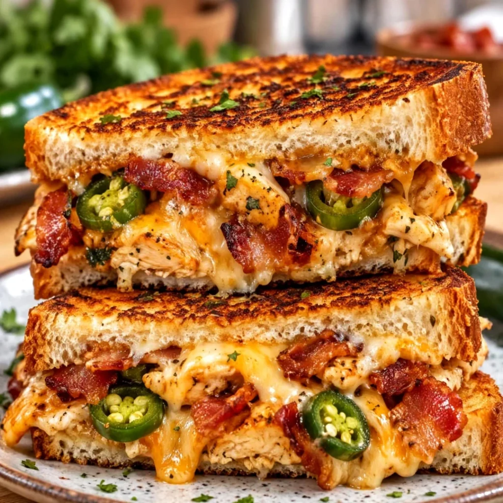 Spicy bacon jalapeno chicken melt recipe you’ll love!