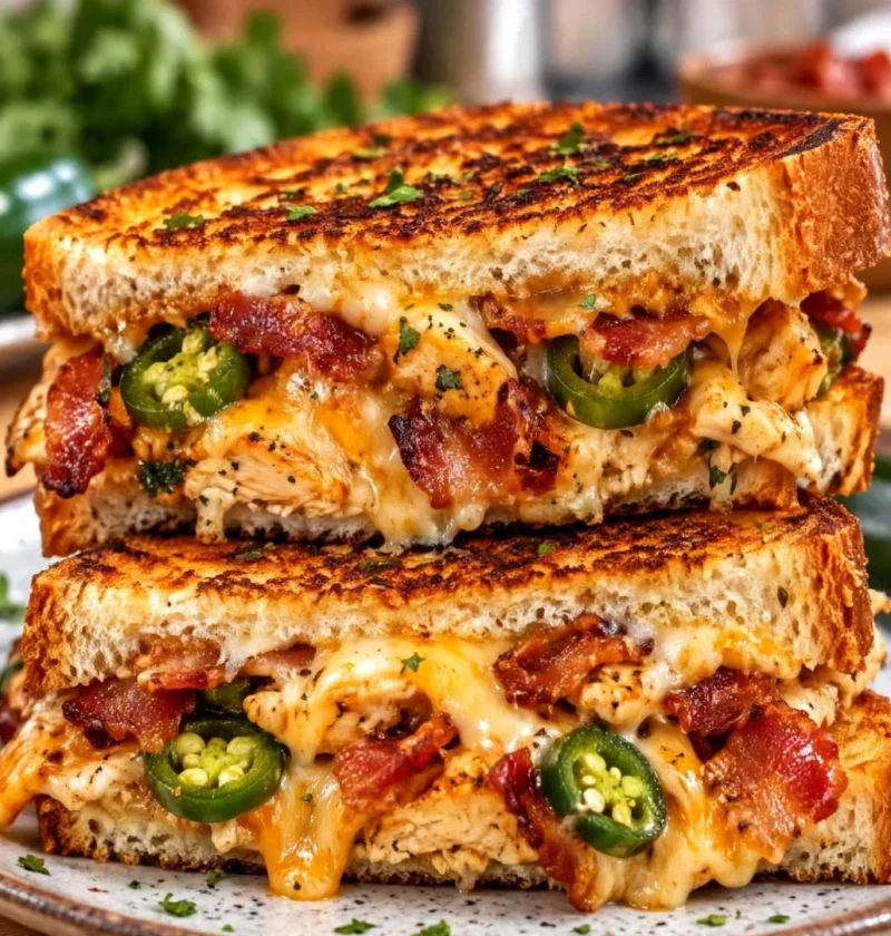 spicy bacon jalapeno chicken melt