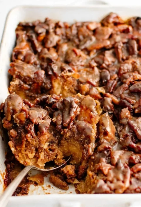Sticky Bun French Toast Casserole