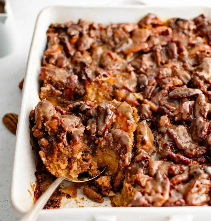 Sticky Bun French Toast Casserole