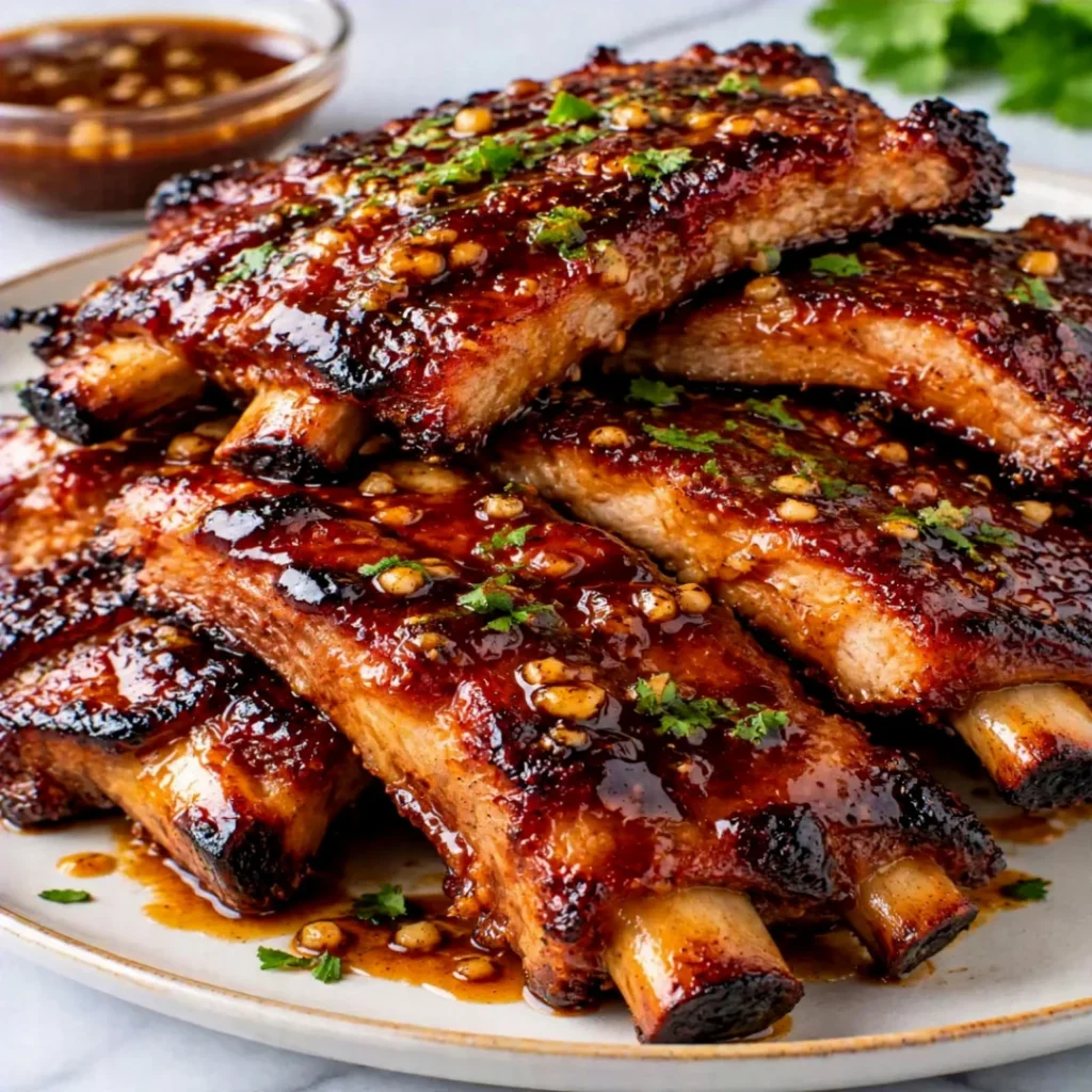 Sticky Honey Garlic Ribs – Sweet and Savory